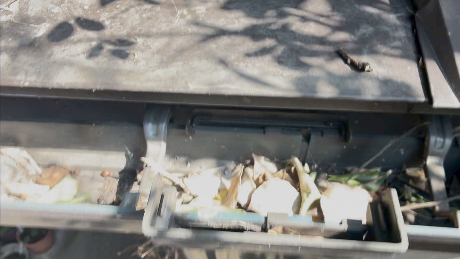 劣化が進みうっすらと白みがかったガルバリウム屋根